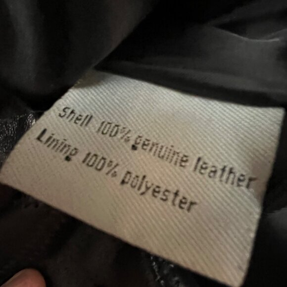 Vintage Cellini Long Full Grain Black Patchwork Leather Matrix Jacket Size XL - Picture 7 of 13